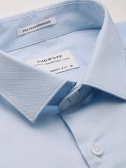 Men Blue Solid Formal Shirt-EVERETTPLAIN-2193-Blue