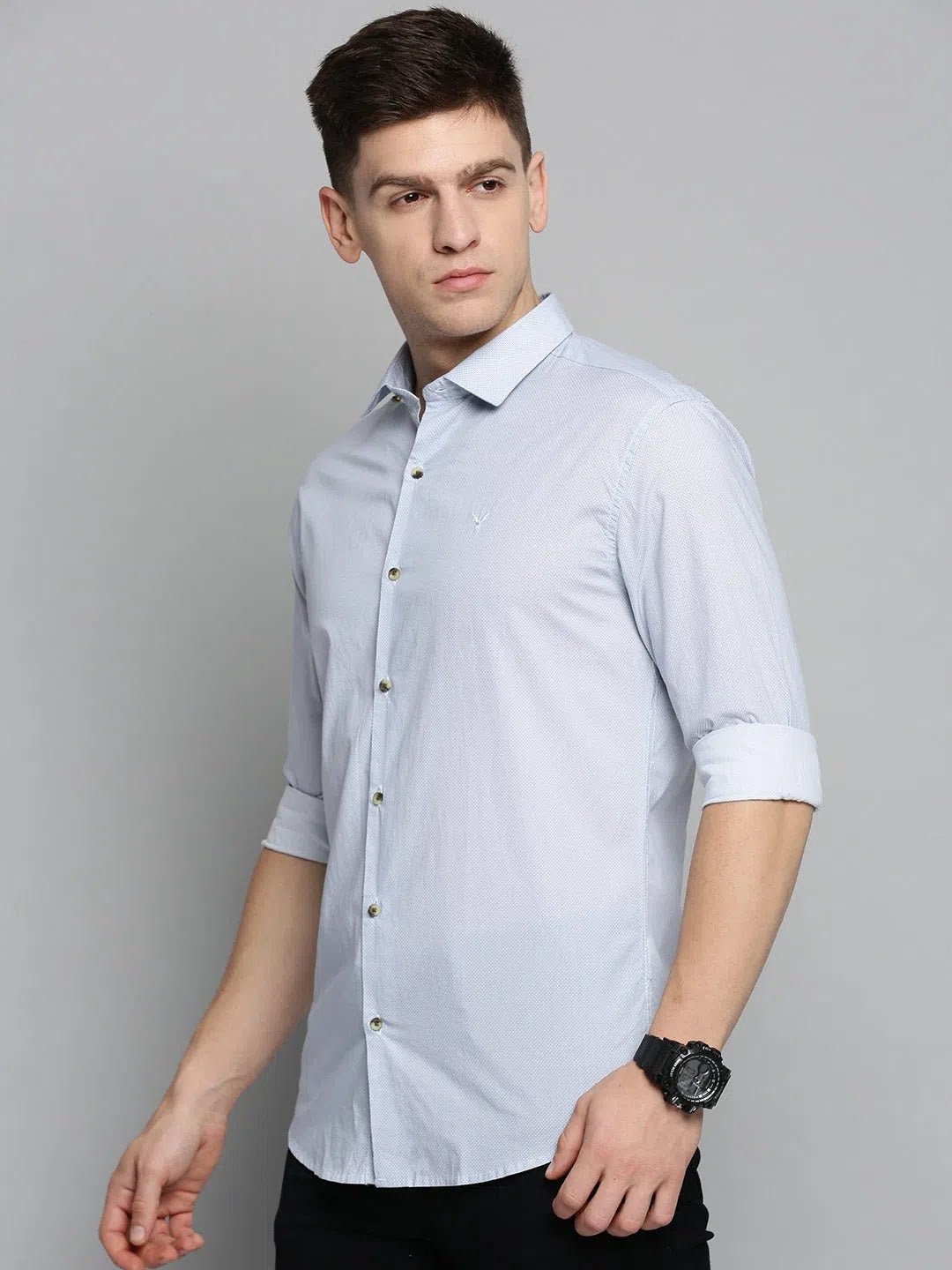 White Printed Mens Shirt - Comfortable Cotton Shirt | DesiQlo