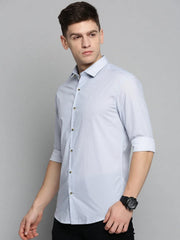 Men White Printed Casual Shirt-BENTONPRINT-4021-White