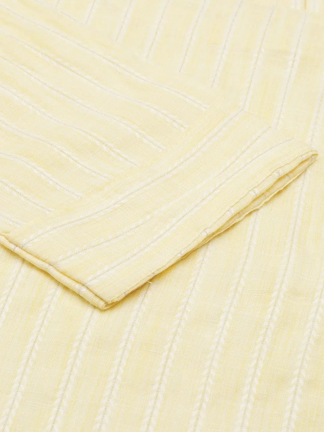 Yellow Solid Cotton Kurta Set for Women | Indian Kurta Sets