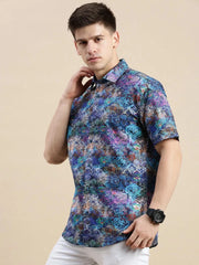 Men Multi Graphics Casual Shirt-GALAXY-1668-Multi