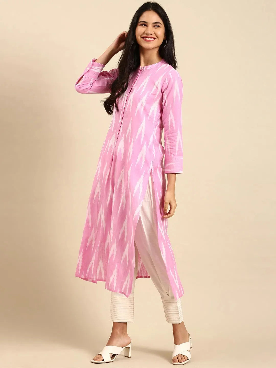 Pink Women's Kurta Set | Solid Indian Kurta Sets Online