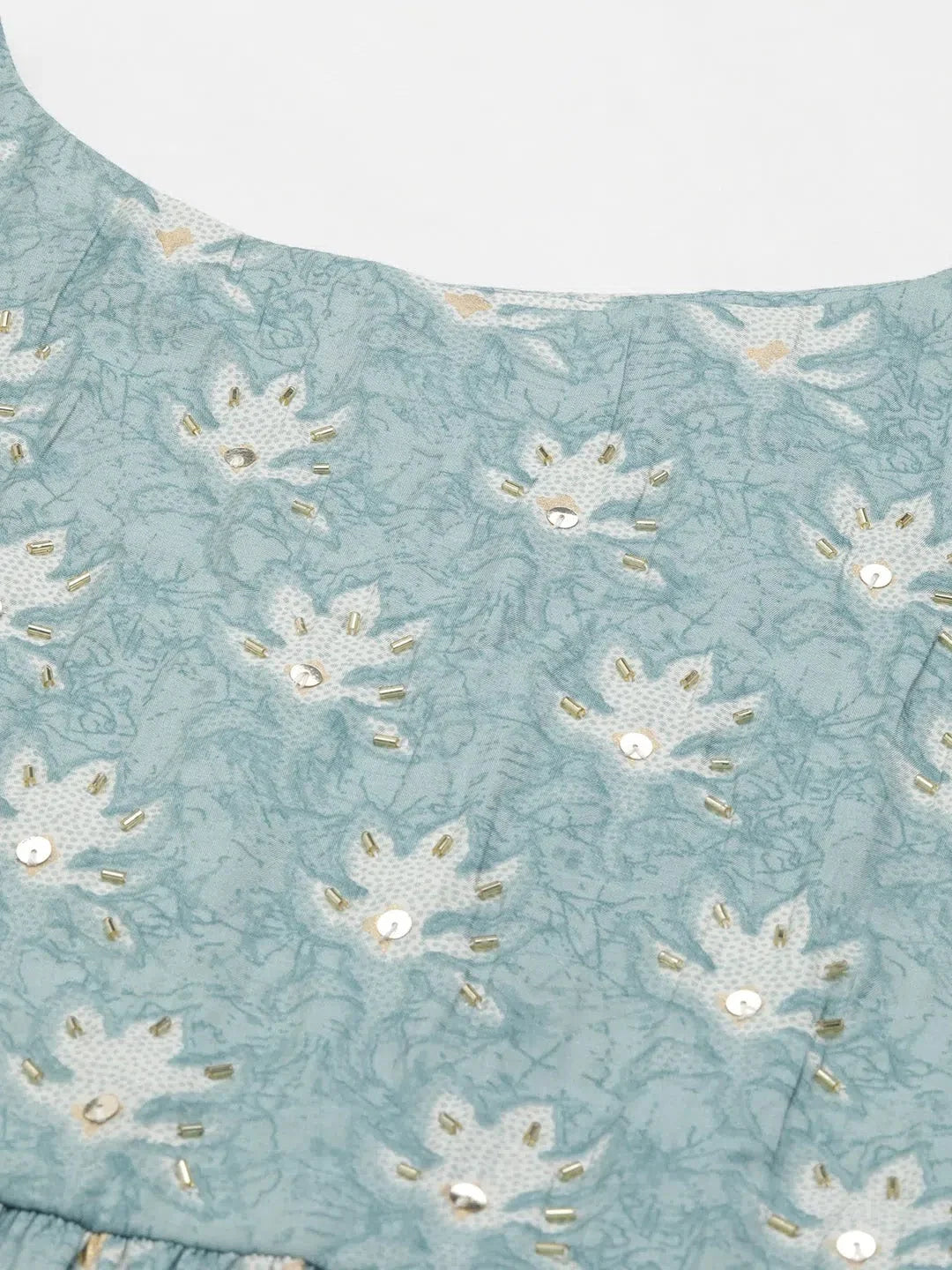 Sea Green Printed Kurta Set | Women's Indian Kurta Sets