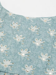 Women's Sea Green Printed Kurta SetKC-3377eagreen