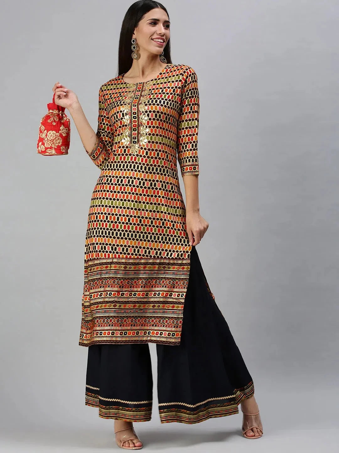 Multi Printed Women's Kurta Sets | Cotton Kurta Set with Dupatta