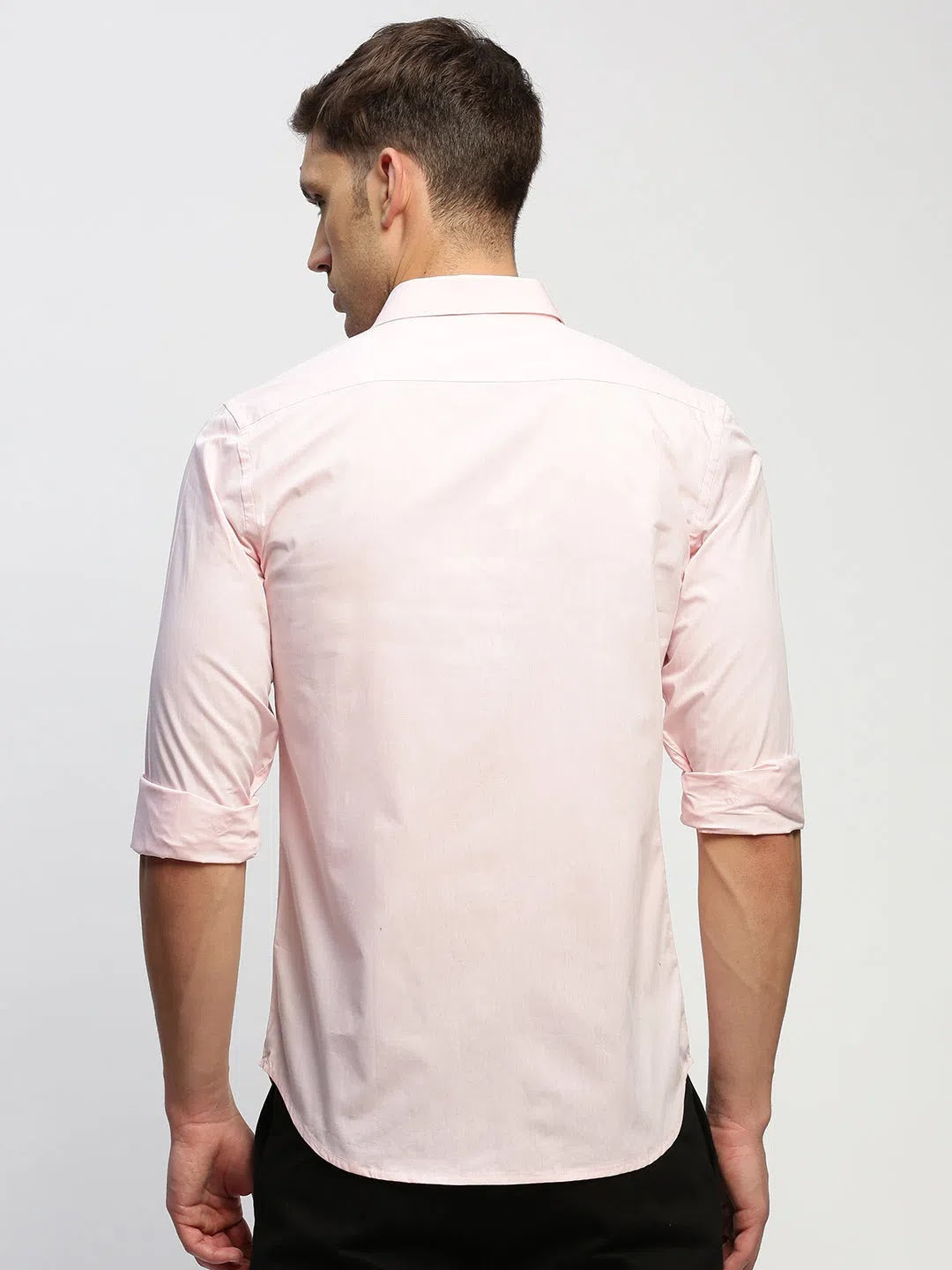 Pink Solid Cotton Mens Shirt | DesiQlo Trendy Formal Shirts
