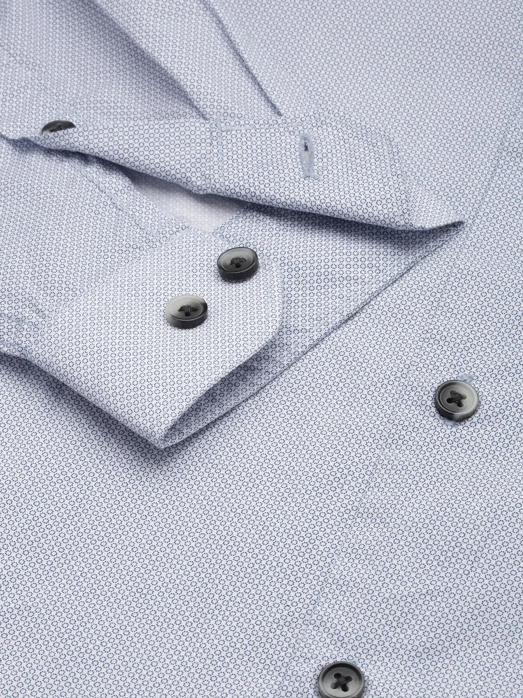 Men's White Printed Shirt - Casual Cotton Printed Shirt