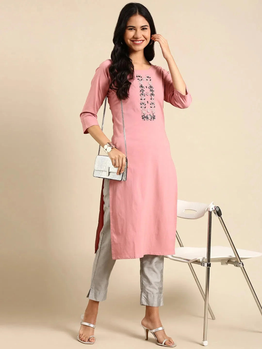 Green Printed Kurta | Modern Indian Kurtis for Ladies