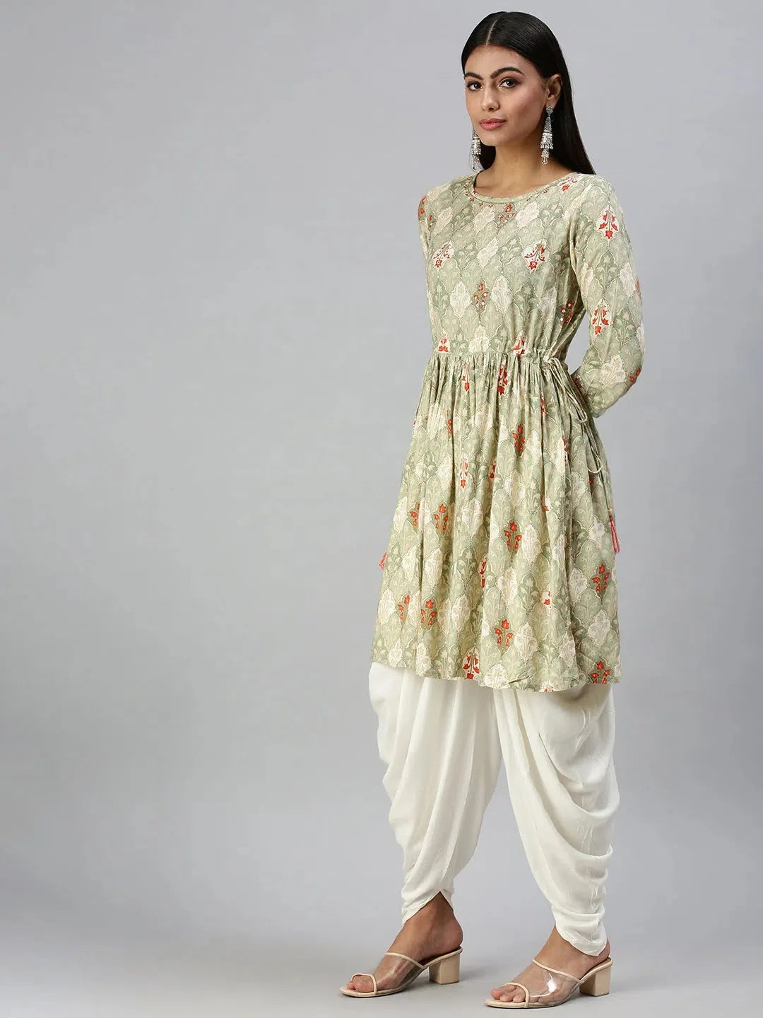 Green Printed Kurta Sets: Shop Women's Indian Kurta Sets Online