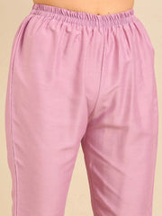 Women's Lavender Embroidered Kurta SetKC-839-Lavender