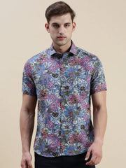 Men Multi Graphics Casual Shirt-GALAXY-1666-Multi