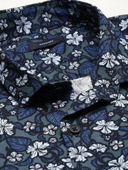 Men Green Printed Casual Shirt-TKTPRINT-105-Olive