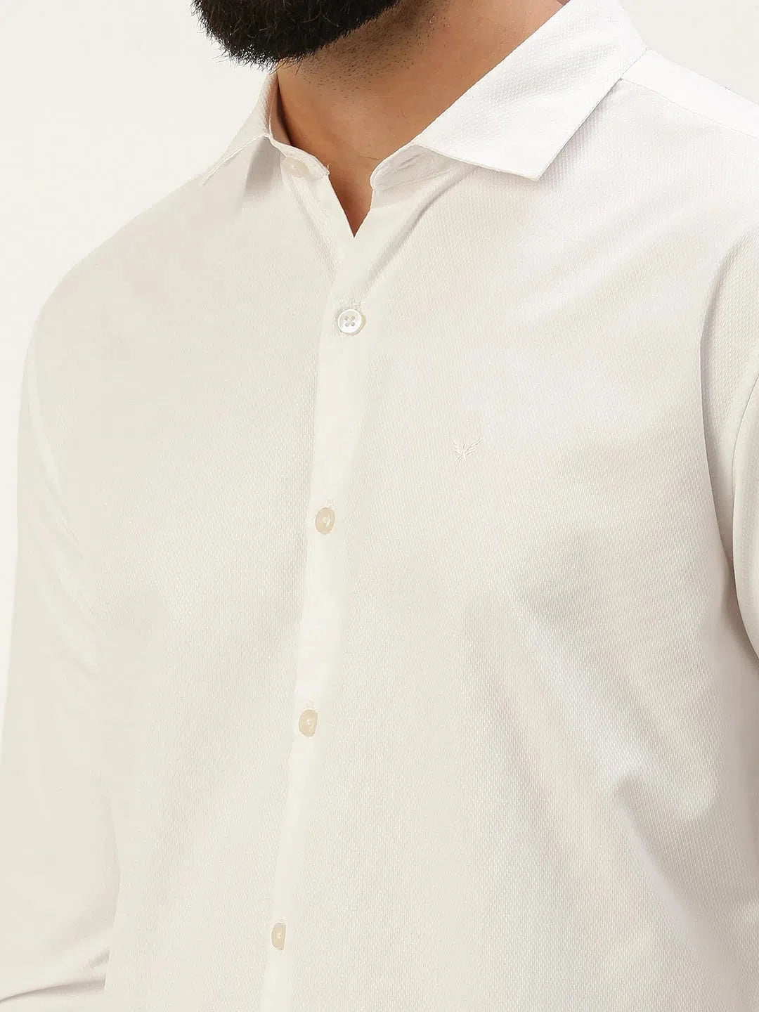 Trending Men's White Solid Cotton Shirt | Casual & Formal Shirts