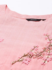 Women's Peach Solid Kurta SetKC-911-Peach