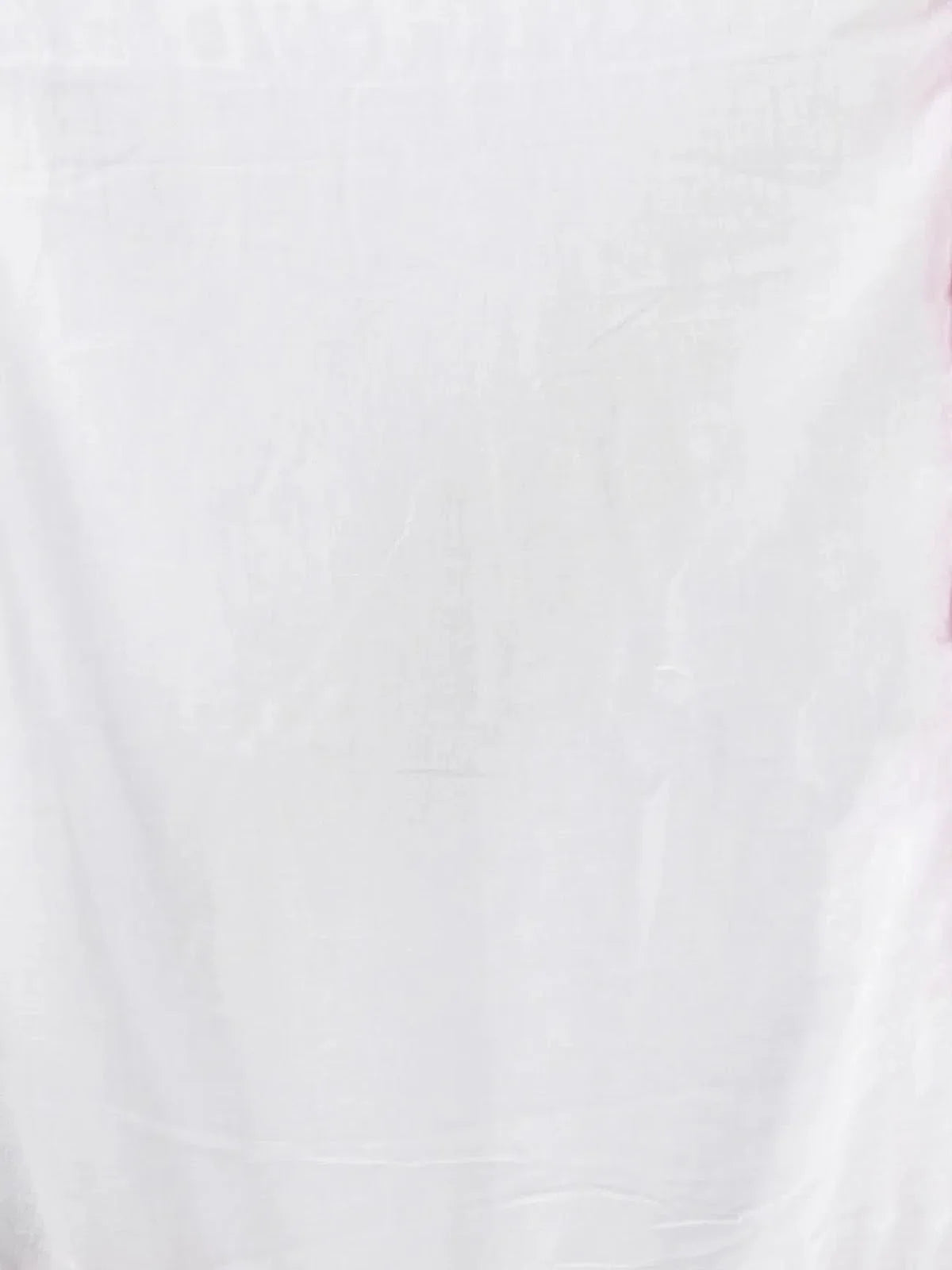 White Mul Cotton Indian Sari with Gota Patti Border