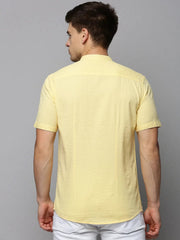 Men Yellow Solid Casual Shirt-SUCKERSHIRT-753-Yellow