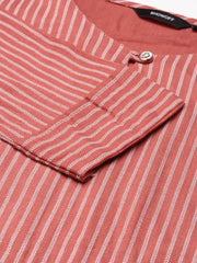 Women's Purple Striped Kurta SetKC-853-Mauve