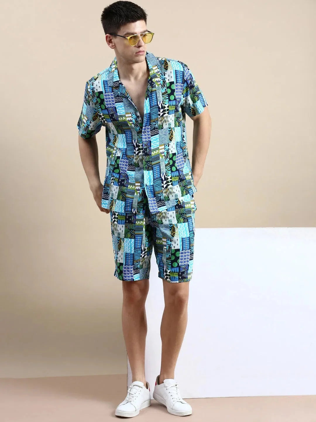 Men's Multi Printed Casual Co ord Set - Beach Ready Style