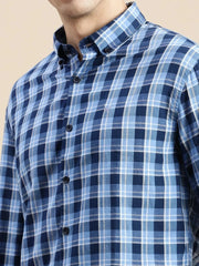 Men Multi Checked Casual Shirt-GROVER-1101-Multi