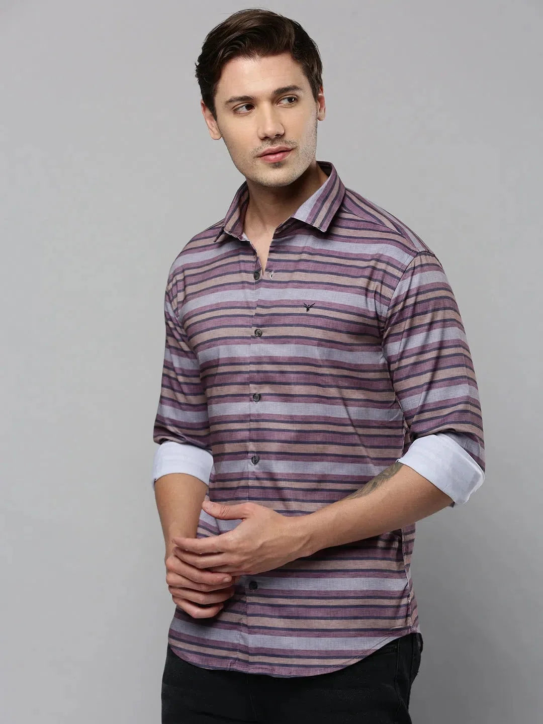 Striped Cotton Mens Shirt - Casual Style for Every Day