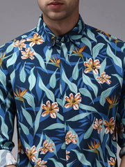 Men Multi Printed Casual Shirt-PERRYPRINT-1855-Multi