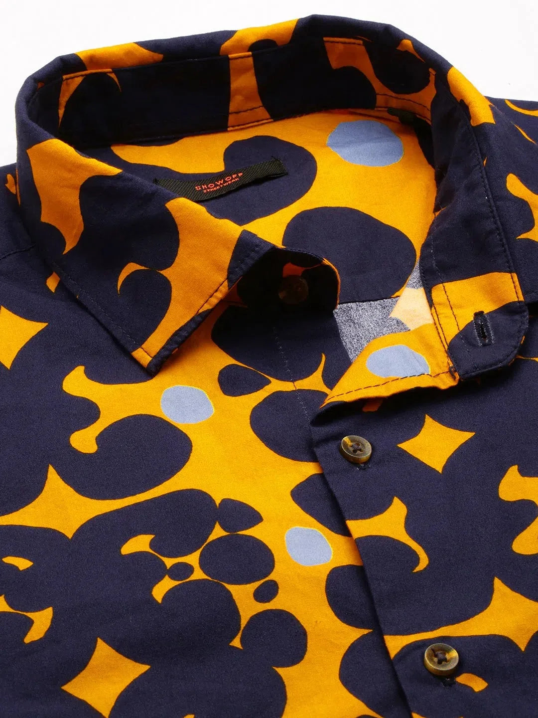 Mens Colorblock Cotton Shirt - Casual & Trendy | DesiQlo