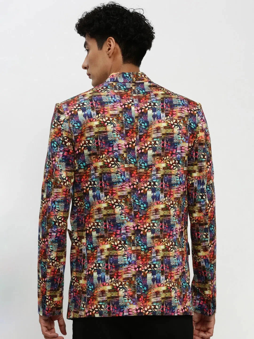 Stylish Men's Multi-Printed Blazer | DesiQlo