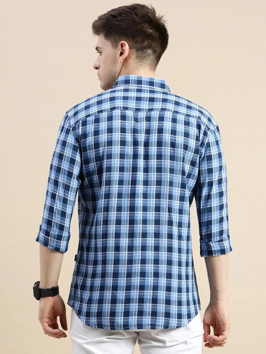 Men's Multi Checked Cotton Shirt - Casual & Trendy Style