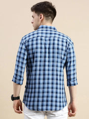 Men Multi Checked Casual Shirt-GROVER-1101-Multi