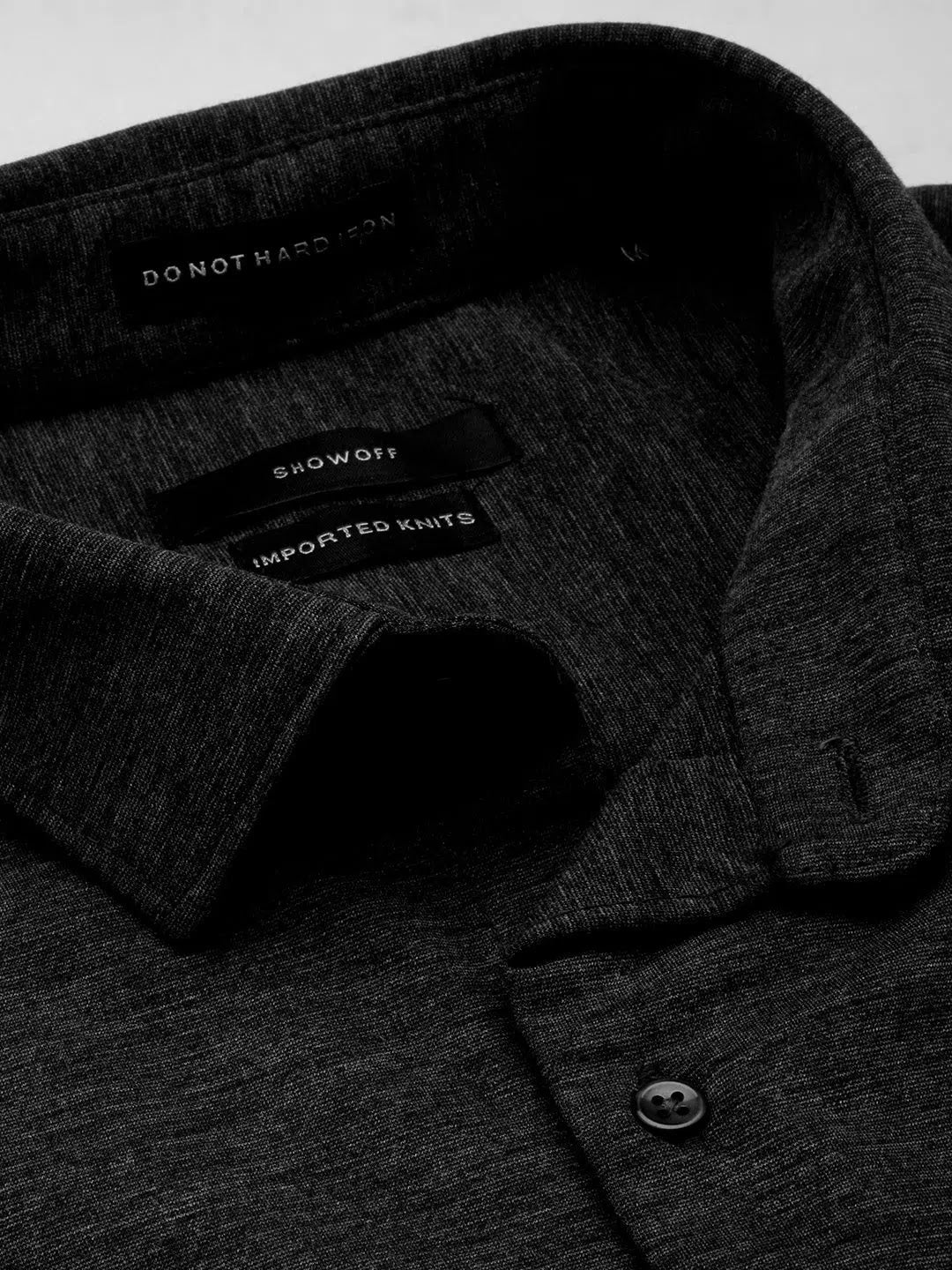 Grey Solid Mens Shirt - Stylish Cotton Casual Shirt