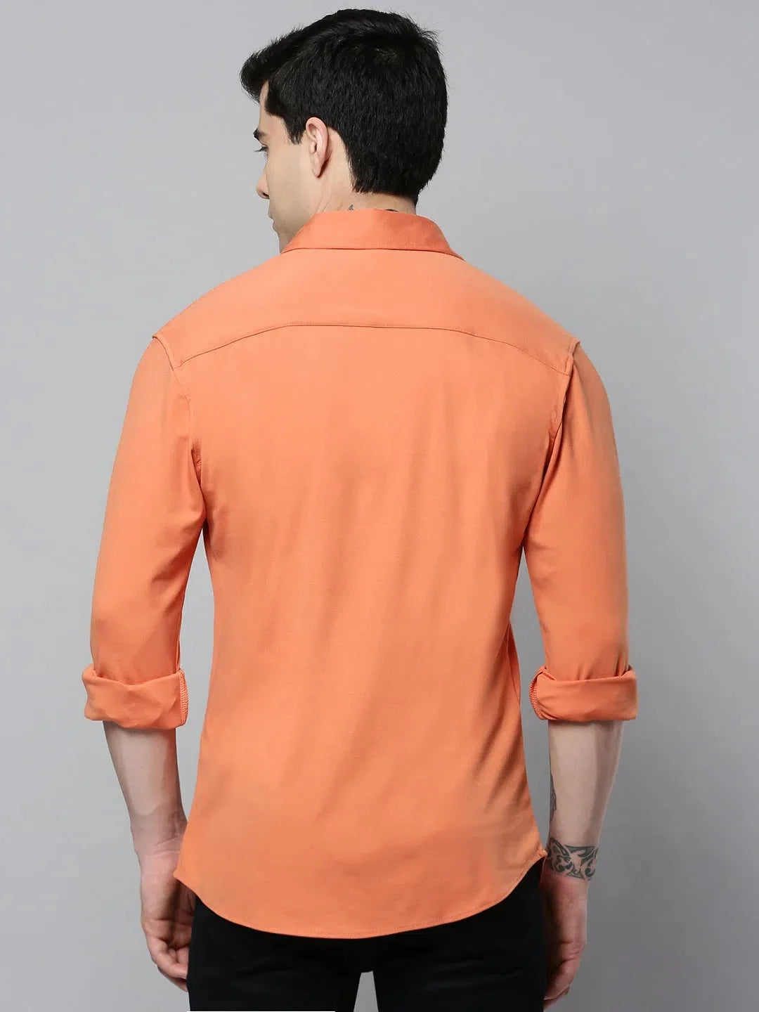 Coral Solid Mens Shirt - Casual Cotton Shirt | DesiQlo