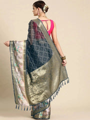 Cultural Queen Charm Saree-SZ-DGBARFI2-GY-2037