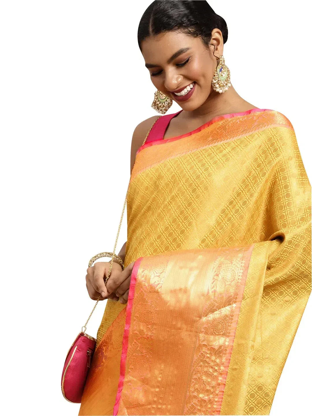 Graceful Fusion Vibe Silk Saree | Designer Sarees India