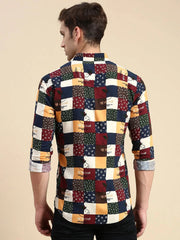 Men Multi Printed Casual Shirt-GURJANPRINT-5415-Multi