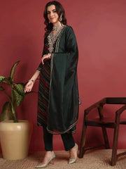 Viscose Solid Green Indian Ethnic