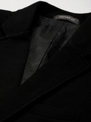 Men Black Solid Blazer-AR-021-Black