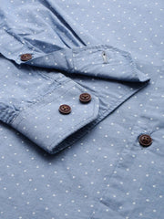 Men Blue Printed Casual Shirt-ELICAPRINT-4815-Blue