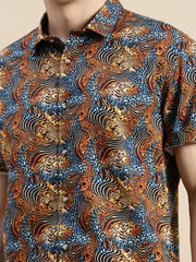 Men Multi Printed Casual Shirt-GALLERLA-1746-Multi