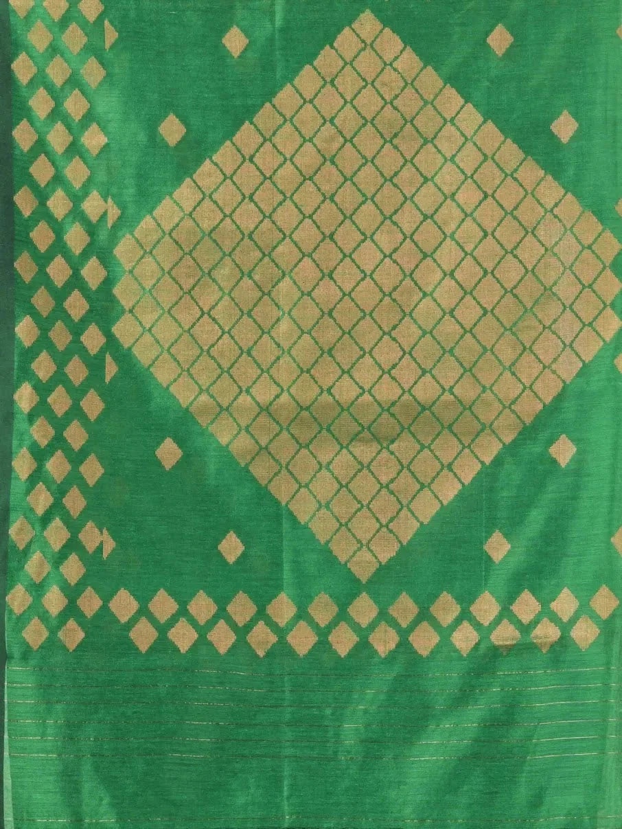 Navy Blue Cotton Indian Sari: Geometric Print Saree