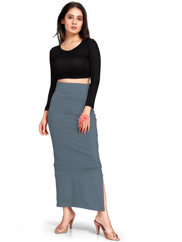 Grey Lycra High Rise Saree Shapewear