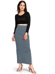 Women's Grey Lycra High Rise Saree Shapewear-20-PL-GREY