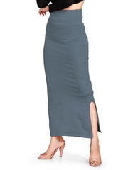 Women's Grey Lycra High Rise Saree Shapewear-20-PL-GREY