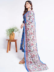 Women Kurta Pant Dupatta Set-2008BLUE