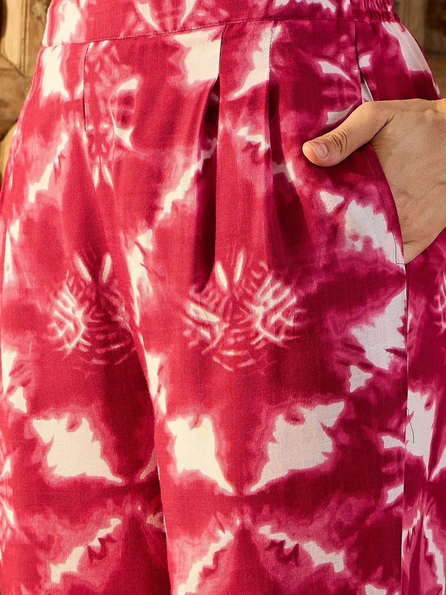 Maroon Tie Dye Co Ord Sets - Two Piece Sets for Women Online