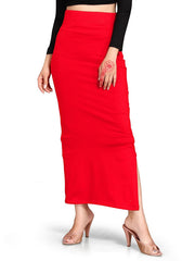 Women's Red Lycra High Rise Saree Shapewear-21-PL-RED