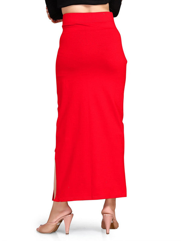 Red Lycra High Rise Saree Shapewear