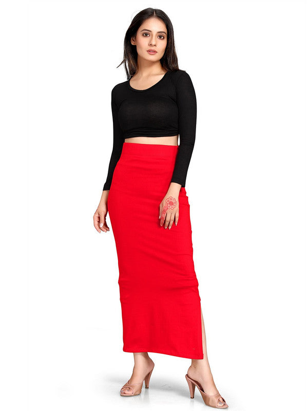Red Lycra High Rise Saree Shapewear
