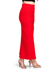 Women's Red Lycra High Rise Saree Shapewear-21-PL-RED