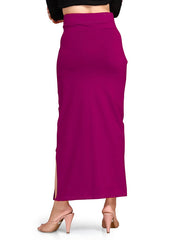 Women's Magenta Pink Lycra High Rise Saree Shapewear-23-PL-MAGENTA PINK