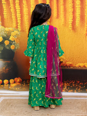 Ethnic Suit Set for Girls - Green | BR24SU57GRA